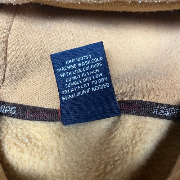 KENPO XL Brown Yellow Koi Fish Zip Up Hoodie Jacket Y2K Vintage Streetwear - Picture 5 of 10